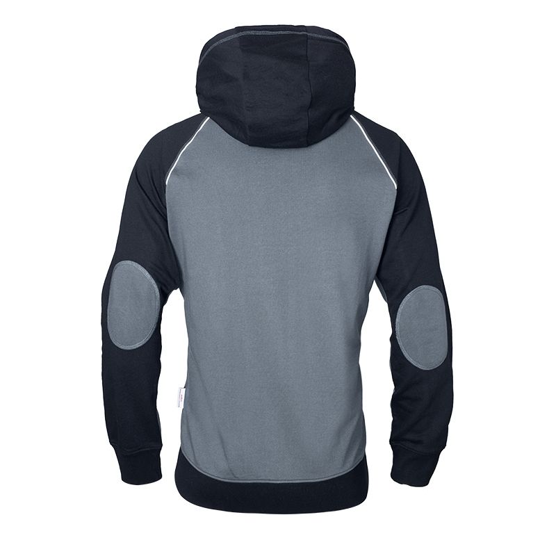 MAGLIONE CON MANICA RAGLAN, CAPPUCCIO E ZIP