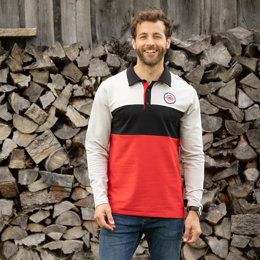 MAGLIA UOMO DA RUGBY « COLORBLOCK »